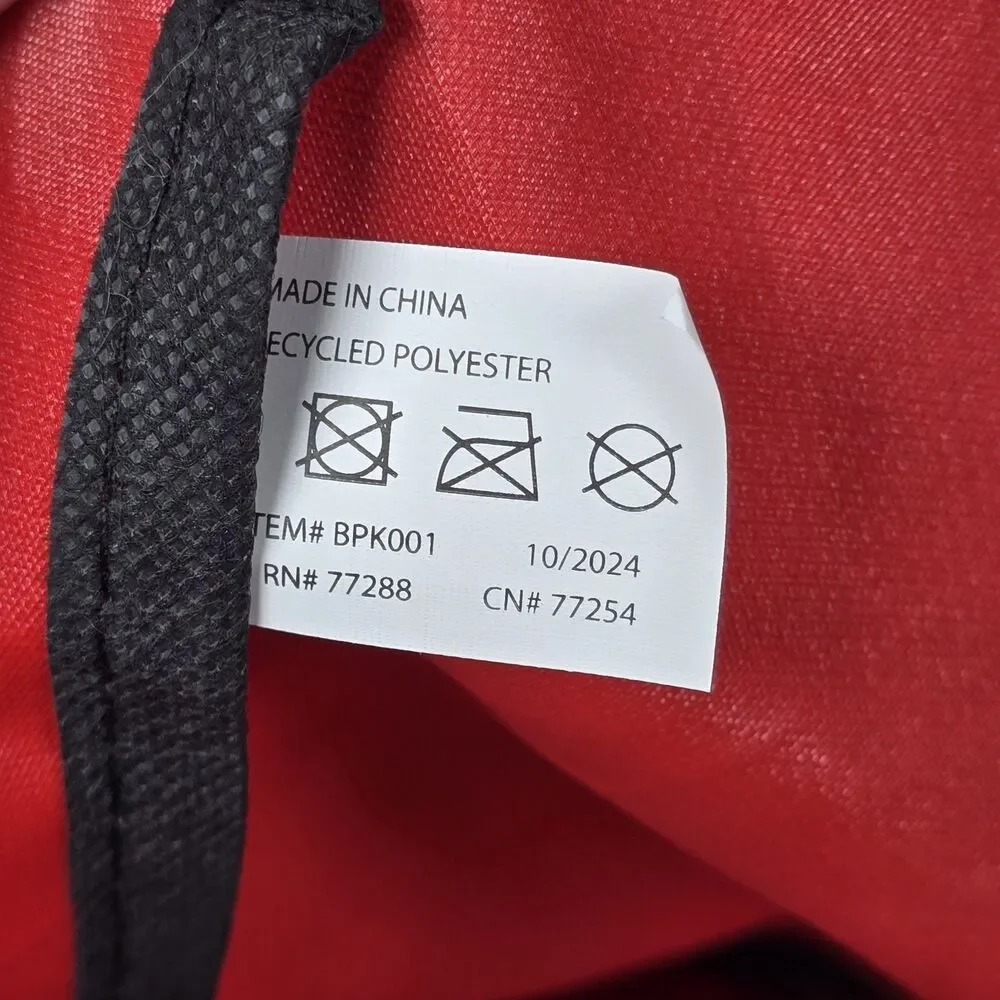 Unique Red Terry Town Cook Out Branded Merch Backpack NWT